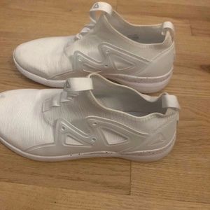 Reebok High Top All White Sneakers